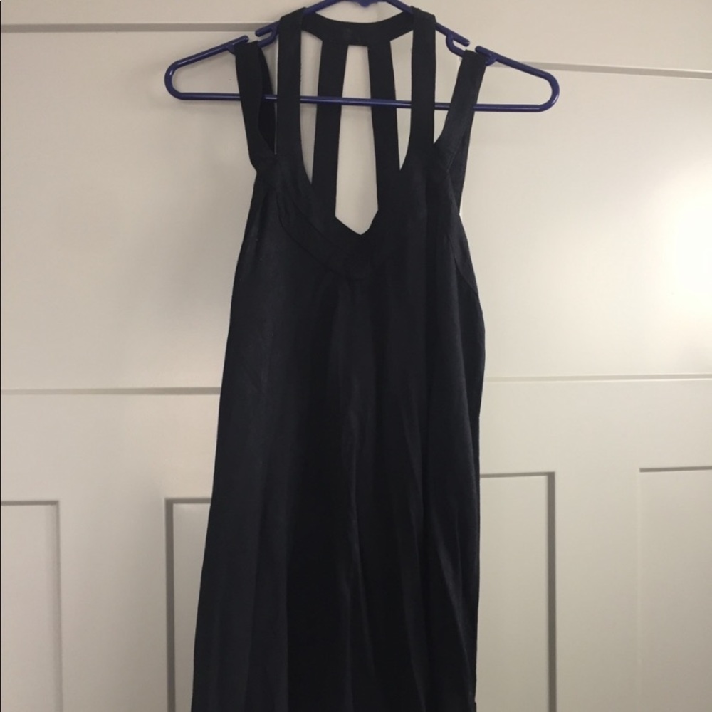 Cute black strappy short black RVCA dress